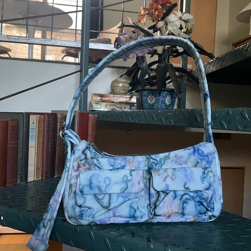 BAGGUxCollina Strada Shoulder Bag - Blue Thorns Design